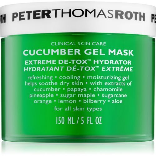 Peter Thomas Roth Cucumber De-Tox Hydrating Gel Mask for Face and Eye Area 150 ml