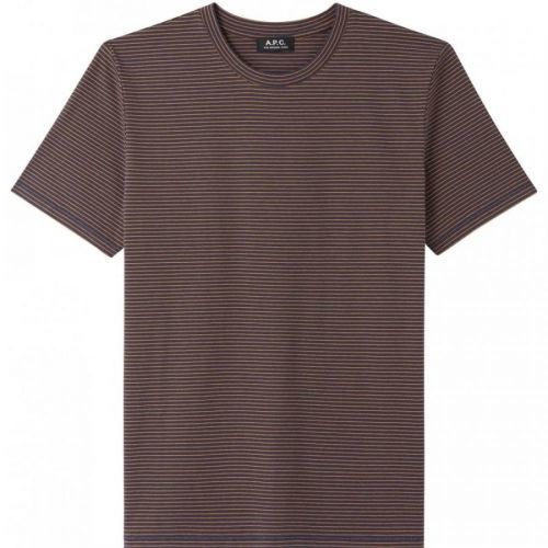 A.p.c Apc Marine T-shirt Colour: BROWN, Size: SMALL