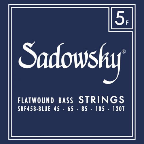 Sadowsky Blue Label Bass String Set Flatwound Taperwound - 5 String 045-130