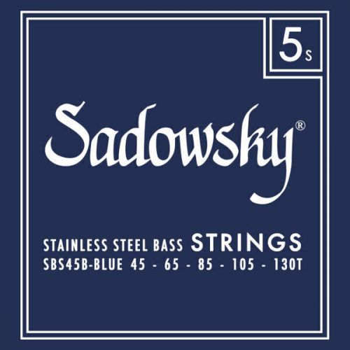 Sadowsky Blue Label Bass String Set Taperwound - 5 String Steel 45-130