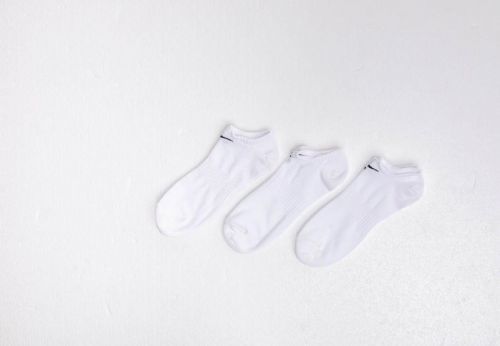 Nike Everyday Cotton Lightweight No Show Socks 3 Pack White