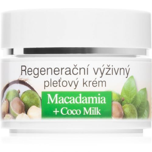 Bione Cosmetics Macadamia + Coco Milk Regenerating Face Cream with Nourishing and Moisturizing Effect 51 ml