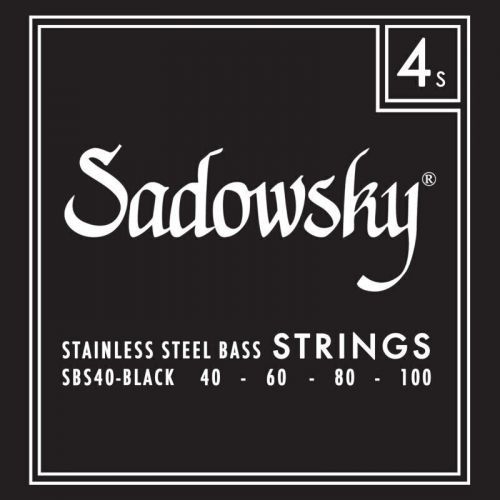 Sadowsky Black Label Bass String Set - 4 String Steel 40-100
