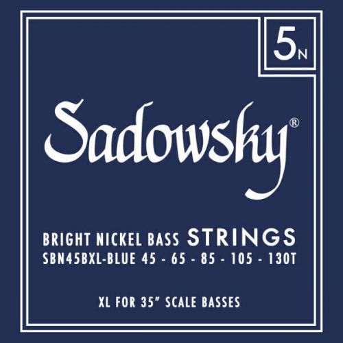 Sadowsky Blue Label Bass String Set Taperwound Extra Long 35'' - 5 String Nickel 45-130