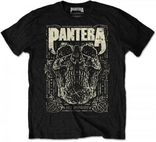 Pantera 101 Proof Skull Mens Blk T Shirt: M