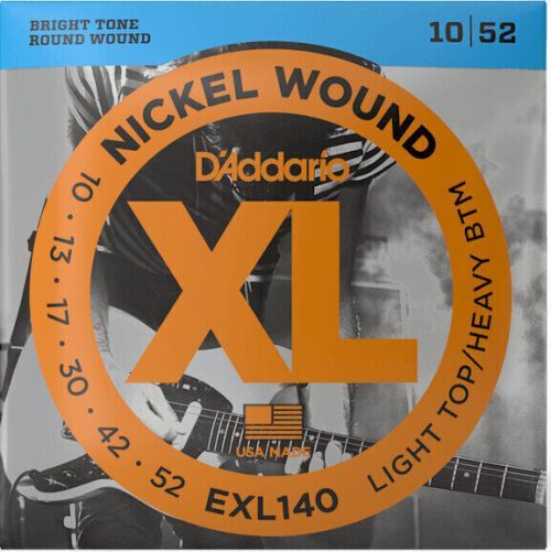 D'Addario EXL140-3D Nickel Wound Light Top/Heavy Bottom 10-52 3 sets