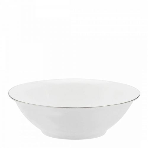 Set of 4 White Platinum Serendipity Fine Bone China Cereal Bowls