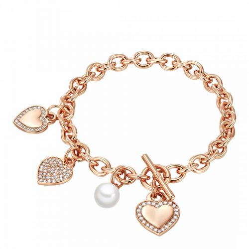 Rose Gold/White Charm Bracelet
