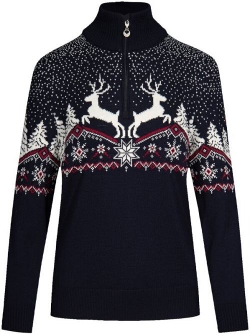 Dale of Norway Dale Christmas Womens Sweater Navy/Off White/Redrose L