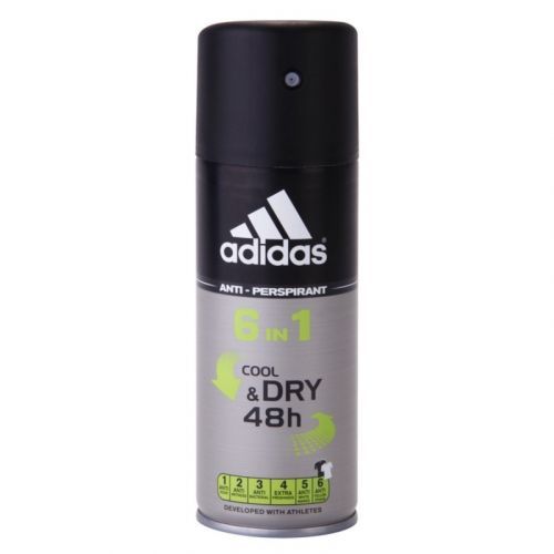 Adidas 6 in 1 Cool & Dry Deospray for Men 150 ml