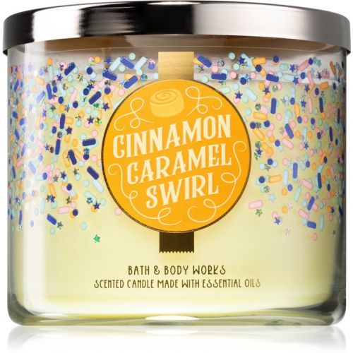 Bath & Body Works Cinnamon Caramel Swirl scented candle 411 g