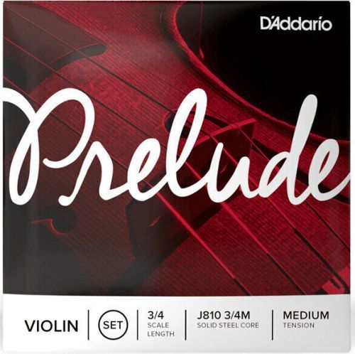 D'Addario J810 Prelude Violin Set 3/4 Medium