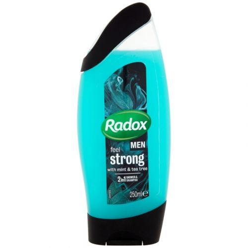 Radox Men Feel Strong Shower Gel And Shampoo 2 In 1 Mint & Tea Tree 250 ml