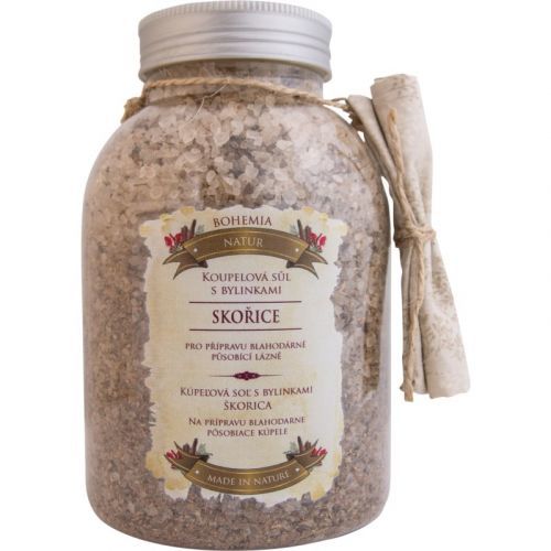 Bohemia Gifts & Cosmetics Bohemia Natur Bath Salt with Herbs to Relieve Internal Tension Cinnamon and Acacia 1 200 g
