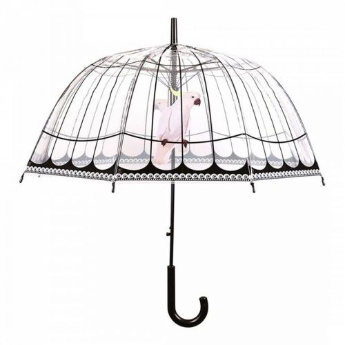 Transparent / Black Birdcage Umbrella