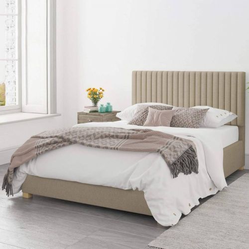 Piccadilly Natural Superking Eire Linen Ottoman Bed