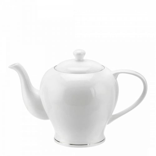 White Platinum Serendipity Fine Bone China Teapot
