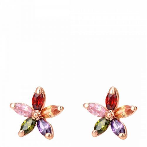 Multi/Rose Gold Plated Earrings with Swarovski Elements