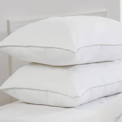 Pair of Over Filled Duck Feather Pillows