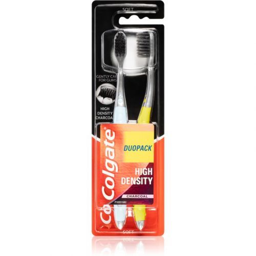 Colgate High Density Charcoal Toothbrush Soft Colour Options 2 pc