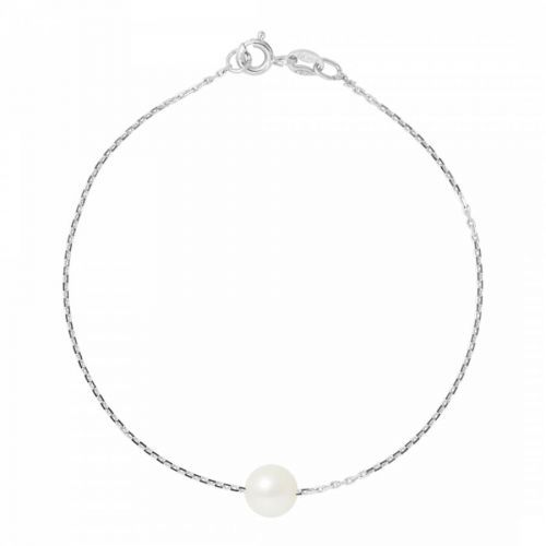 White Freshwater Pearl Bracelet 7-8 mm