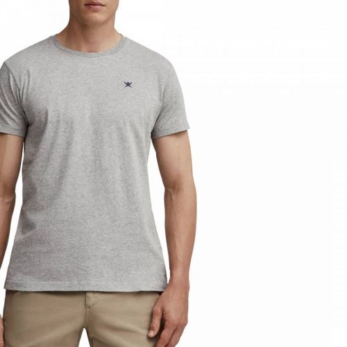 Grey Logo Cotton T-Shirt