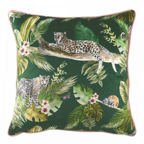 Jungle Leopard Filled Cushion 43x43cm