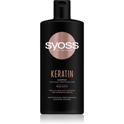 Syoss Keratin Shampoo To Treat Hair Brittleness 440 ml