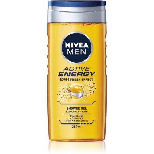 Nivea Active Energy Refreshing Shower Gel for Face, Body and Hair 250 ml