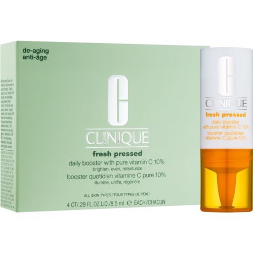Clinique Fresh Pressed™ Daily Booster with Pure Vitamin C 10% Vitamin C Brightening Serum  with Anti-Aging Effect 4 x 8,5 ml