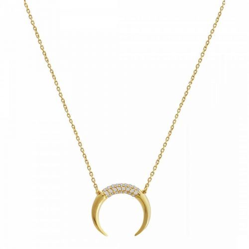 18K Gold Plated Top Horn Necklace