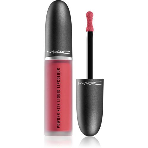 MAC Cosmetics  Powder Kiss Liquid Lipcolour Liquid Matte Lipstick Shade A Little Tamed 5 ml