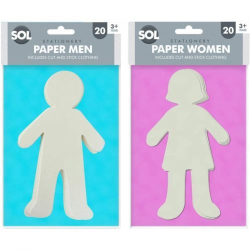 40 Paper People Cut Outs for Kids Arts and Crafts (Boys and Girls)