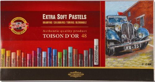 KOH-I-NOOR Set of Artist's Extra Soft Pastels (48 Pieces)