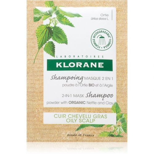 Klorane Nettle Shampoo And Mask 2 In 1 in powder 8 x 3 g