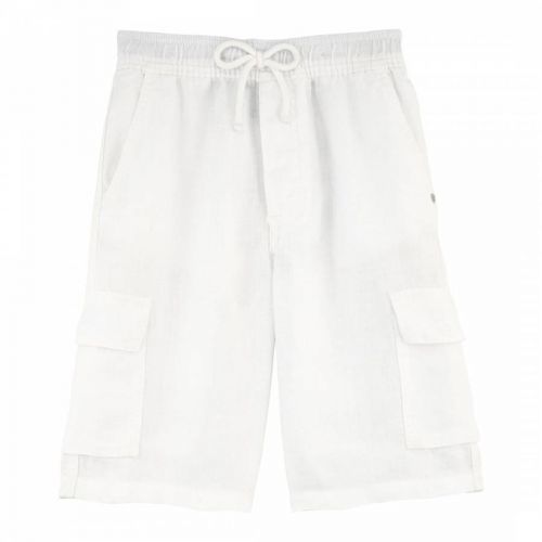 Boy's White Baiki Bermuda Shorts
