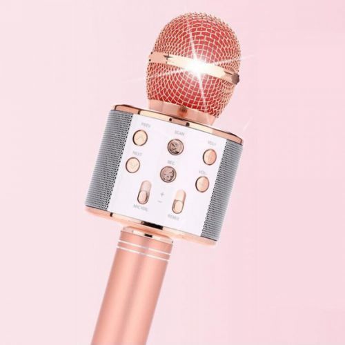 Microphone for Kids Karaoke Microphone Birthday Toy Microphone for Kids-RoseGold