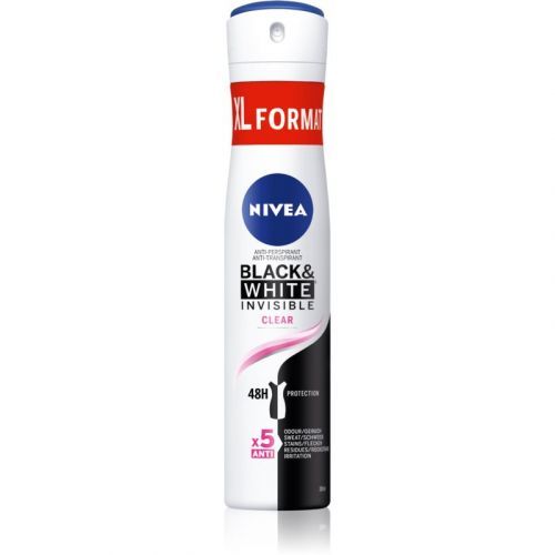 Nivea Black & White Invisible  Clear Antiperspirant Spray 200 ml