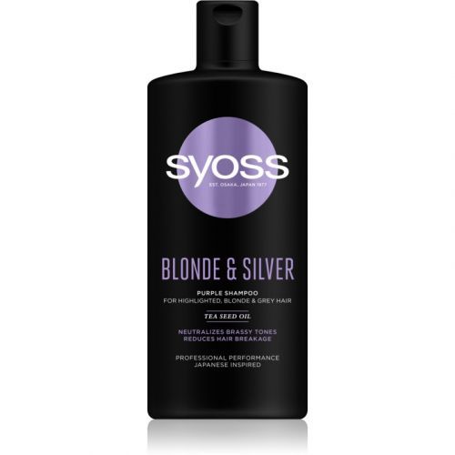 Syoss Blonde & Silver Violet Shampoo For Blonde And Grey Hair 440 ml