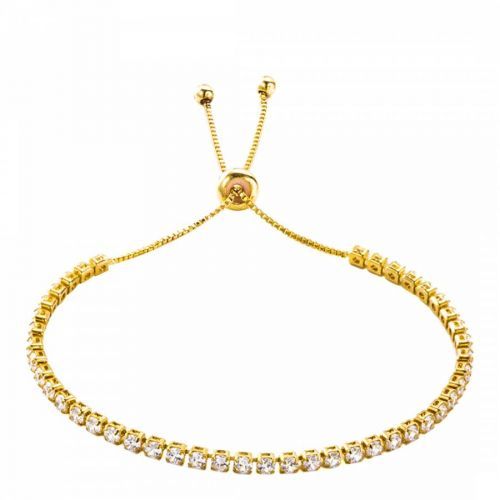 18K Gold Plated Adjustable CZ Bracelet