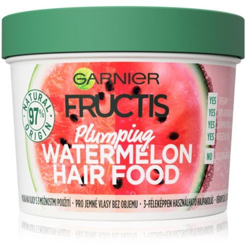 Garnier Fructis Watermelon Hair Food Mask For Fine Hair And Hair Without Volume 390 ml
