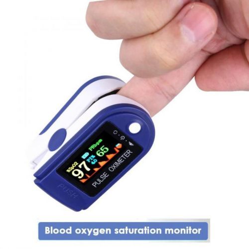 Colour Display Fingertip Pulse Oximeter Oxygen Saturation Level Meter Blood Monitor