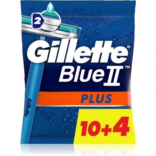 Gillette Blue II Plus Disposable Razors for Men 14 pc
