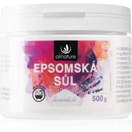 Allnature Epsomská sůl Lavender Bath Salts 500 g