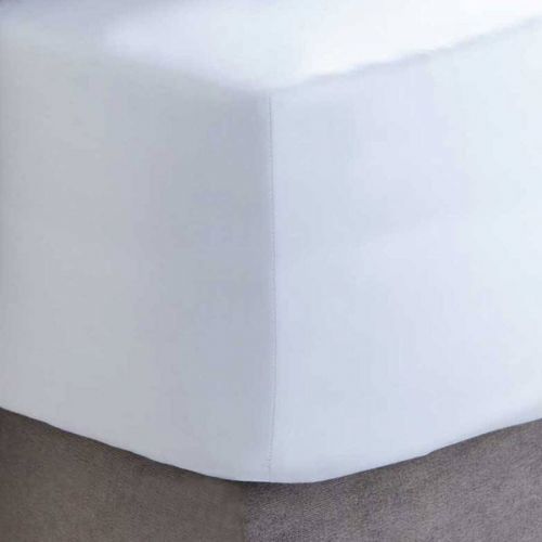 400TC Single Extra Deep Fitted Sheet White