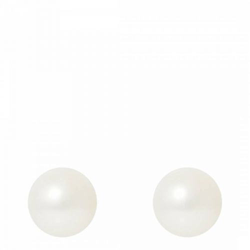 White Pearl Earrings 6-7mm