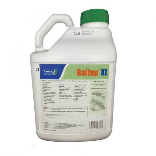 5 Litre GALLUP XL Professional Industrial Strength Glyphosate 360g/L Weed Killer