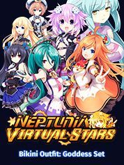 Neptunia Virtual Stars - Bikini Outfit: Goddess Set