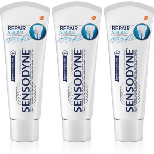 Sensodyne Repair & Protect Toothpaste For Sensitive Teeth 3x75 ml