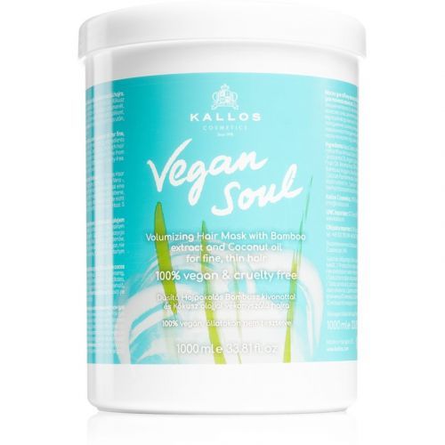 Kallos Vegan Soul Nourishing Mask for Hair Volume 1000 ml